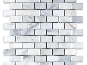 Oriental White Marble Brick 1 X 2 Polished or Honed